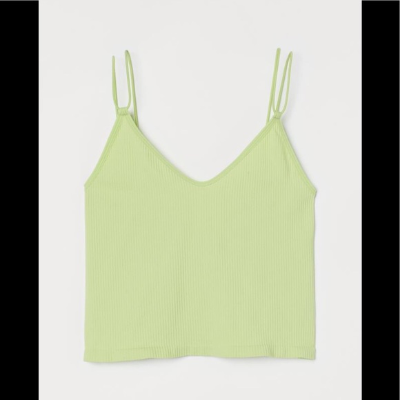Lime green seamless crop top - Picture 3 of 5